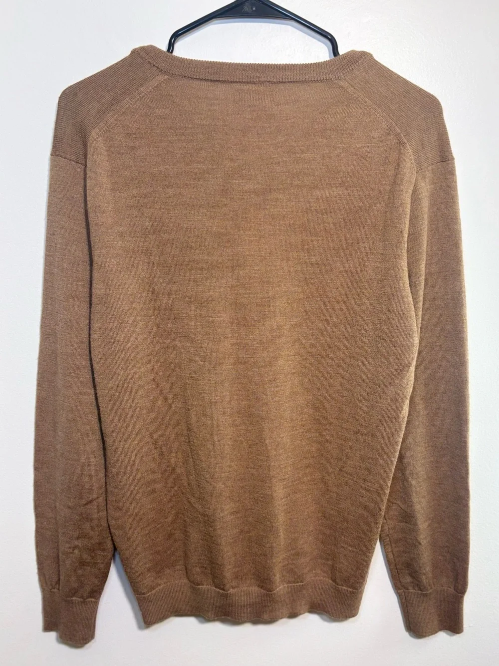 J. Crew Men's V-Neck Sweater in Chestnut Brown